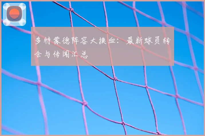 多特蒙德阵容大换血：最新球员转会与传闻汇总